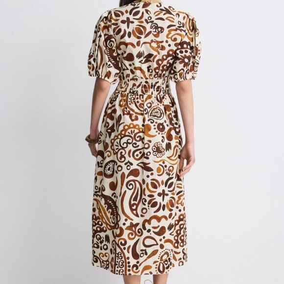 Fifteen Twenty Poppy Shirred Waist Dress - Picture 4 of 9